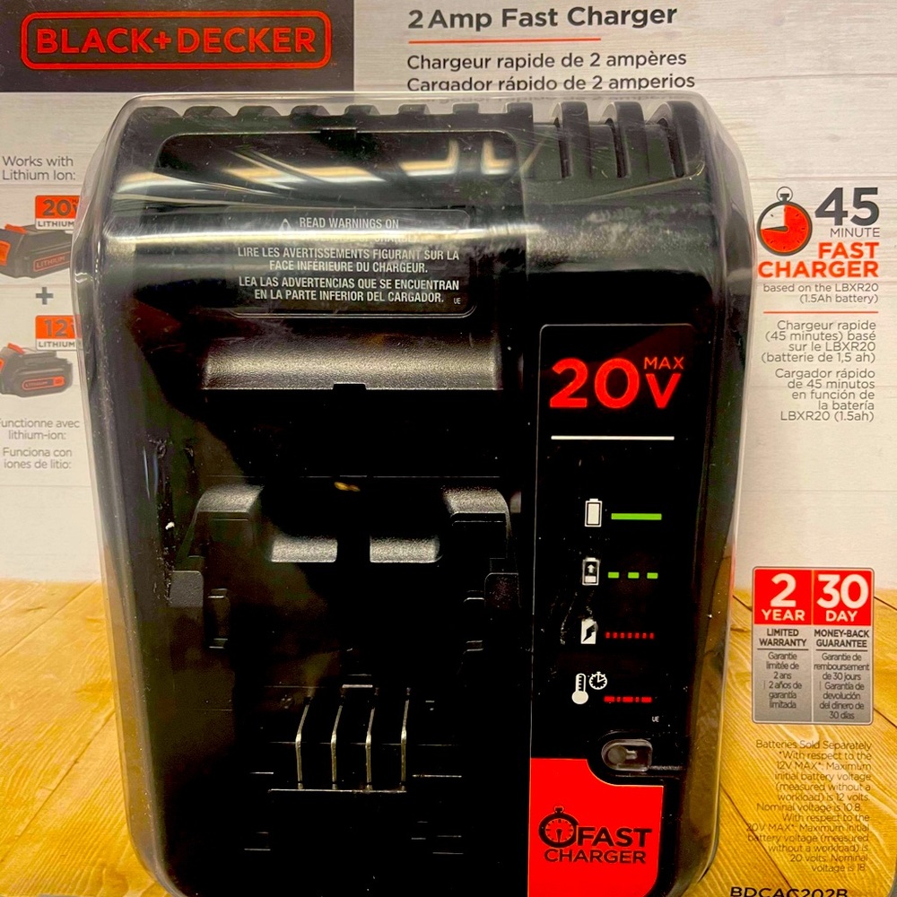 Black+decker fast charger